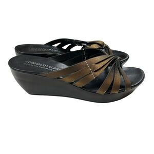 Donald J Pliner Bronze Cathe Wedge Sandal